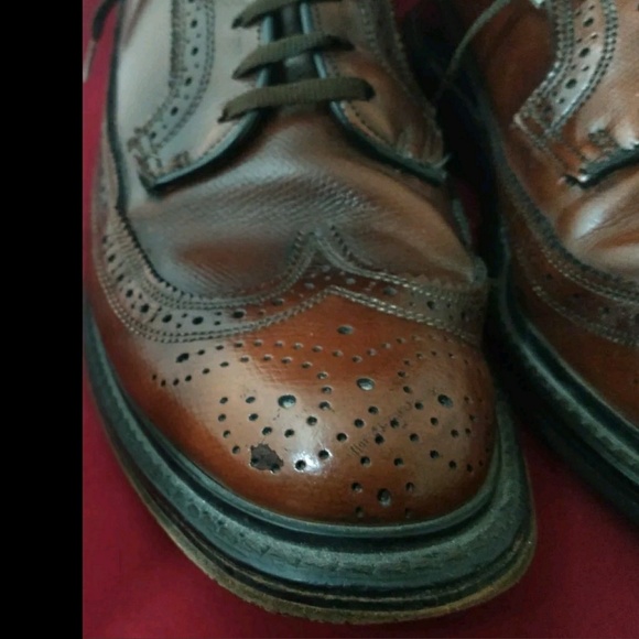 Florsheim VTG Pebbled Longwing Wingtip Oxfords sz8 main image 5